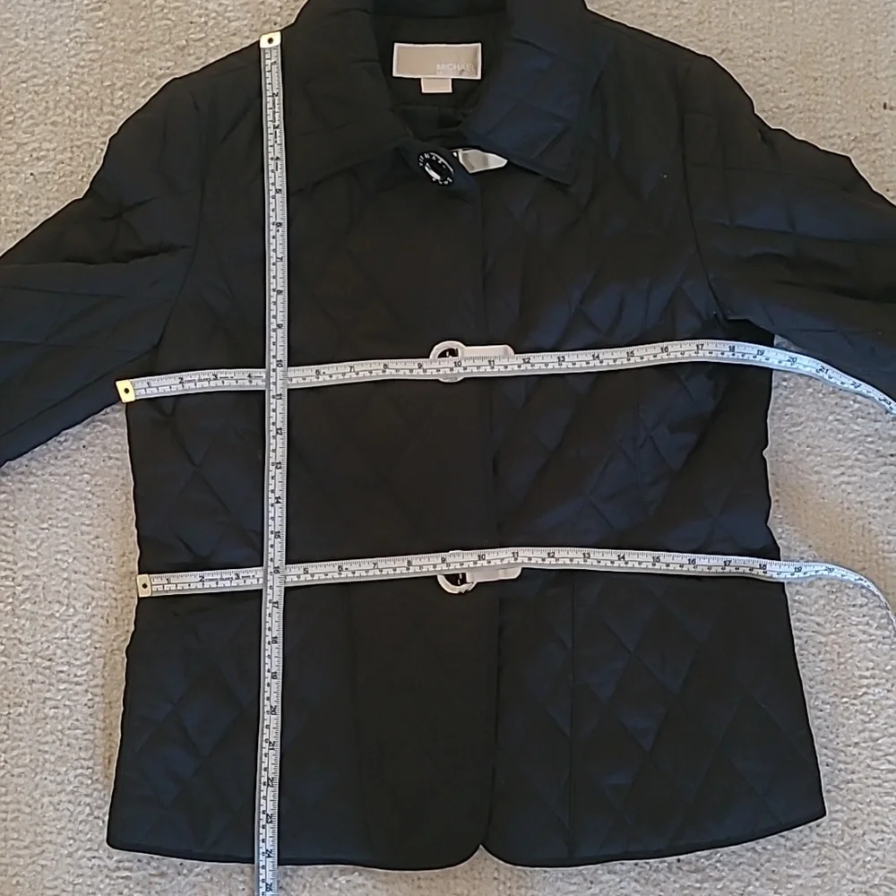 Michael Kors Black Quilted Puffer Jacket Size Small